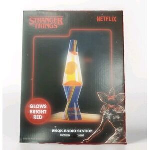 Stranger Things Lava Lamp WSQK Radio Station Motion Light New In Box Never Used